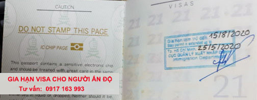 Gia Hạn Visa Cho Người Ấn Độ ở Việt Nam