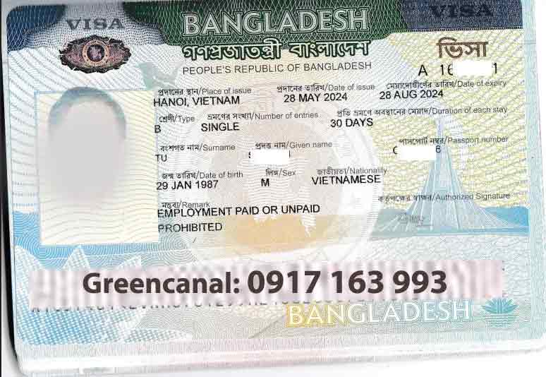 dịch vụ làm visa bangladesh tại trà vinh chuyên nghiệp