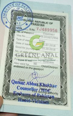 Dịch vụ làm visa đi Pakistan Công Tác giá rẻ