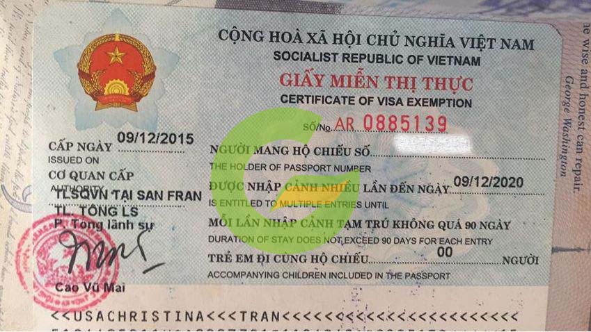 Miễn thị thực Việt Nam cho người nước ngoài năm 2020