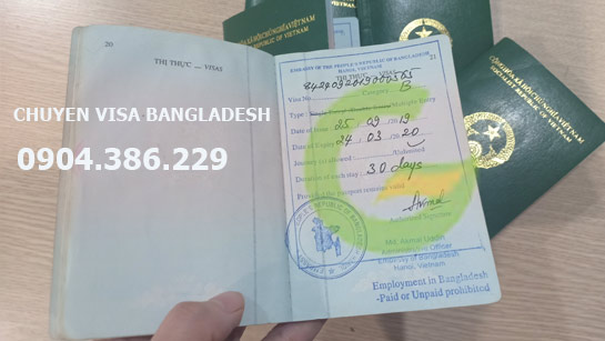 làm visa bangladesh công tác nhanh nhất