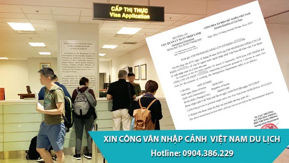 lệ phí xin công văn nhập cảnh du lịch Việt Nam