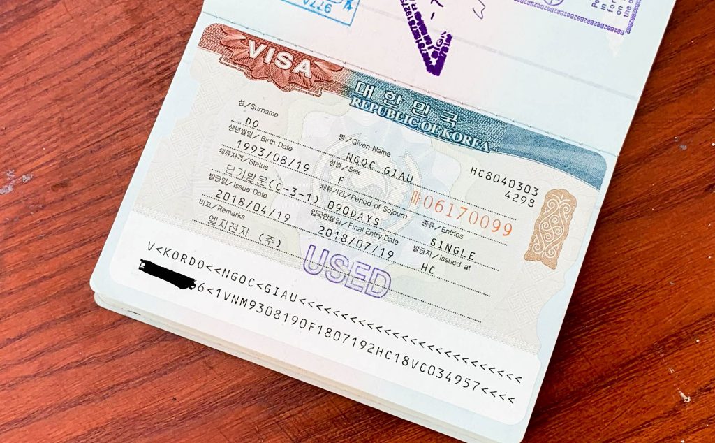 Hồ sơ xin visa hàn quốc 5 năm