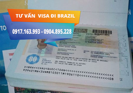 thủ tục xin visa đi brazil