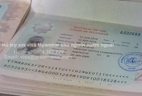 3 bước xin visa myanmar cho người nước ngoài