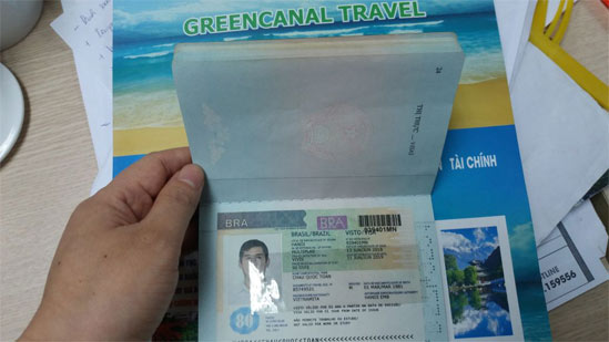 Visa nhập cảnh đi brazil công tác 3 tháng 1 lần 