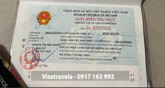 miễn thị thực 5 năm cho người nước ngoài có vợ việt nam