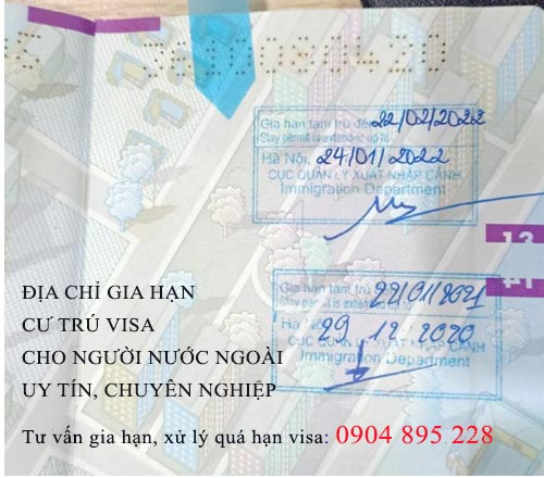 địa chỉ làm gia hạn cư trú visa cho người nước ngoài 