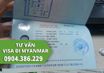 thủ tục làm visa đi myanmar công tác làm việc mới nhất từ 2022