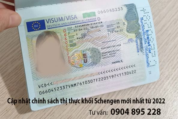 chính sách thị thực khối schengen 2022
