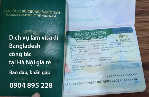 dịch vụ làm visa đi bangladesh công tác tại hà nội giá rẻ