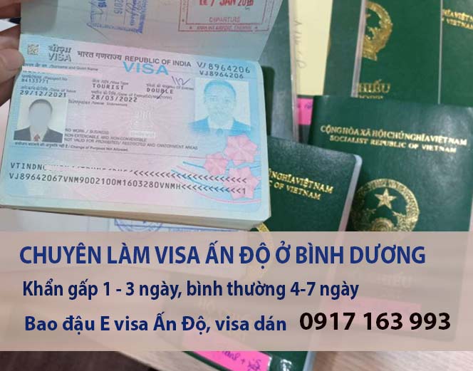 dịch vụ làm visa ấn độ ở bình dương giá rẻ