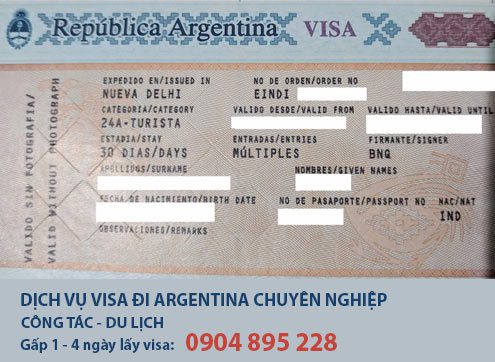 dịch vụ làm visa đi argentina công tác giá rẻ nhất