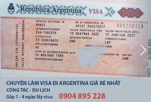dịch vụ làm visa đi argentina du lịch công tác giá rẻ nhất