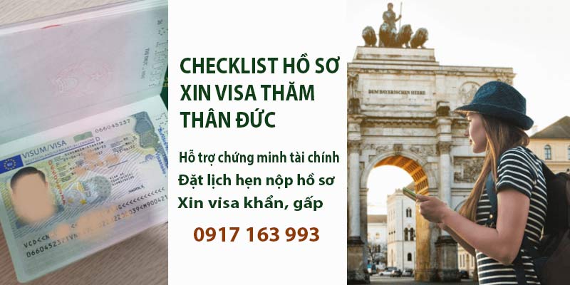 checklist visa thăm thân đức thủ tục hồ sơ