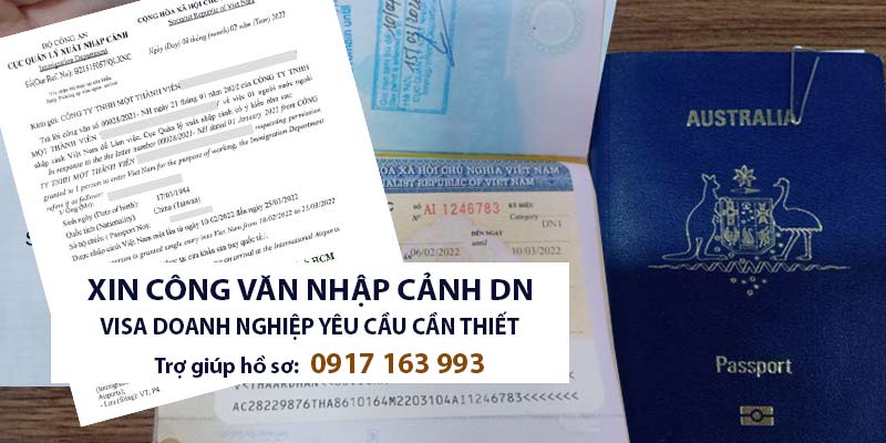 hồ sơ xin công văn nhập cảnh dn visa doanh nghiệp vào việt nam