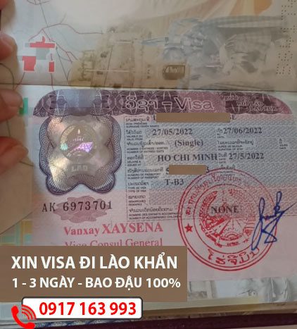 làm visa đi lào cho người nước ngoài giá rẻ tại đại sứ quán