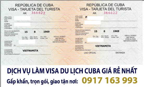 dịch vụ làm visa du lịch cuba giá rẻ nhất