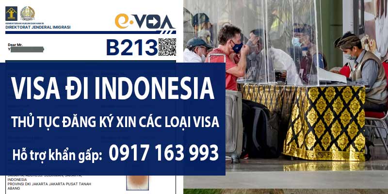 thủ tục xin visa đi indonesia công tác làm việc du lịch mới