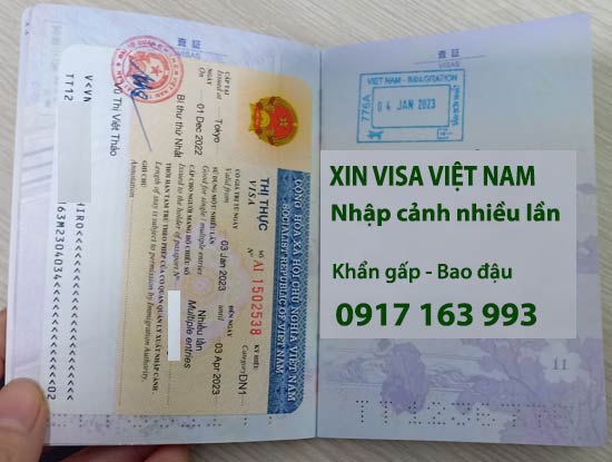 xin visa nhập cảnh nhiều lần việt nam cho người nước ngoài khẩn