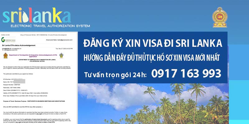 hồ sơ xin visa đi sri lanka công tác, du lịch thăm thân làm việc mới nhất