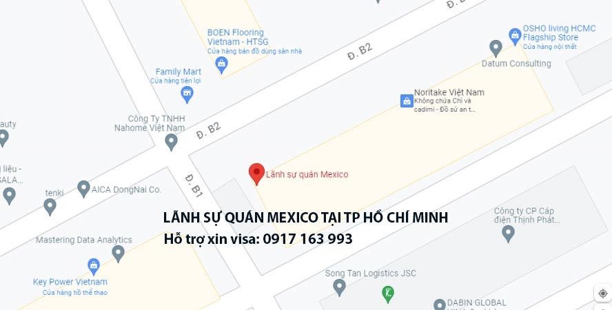 lãnh sự quán mexico tại tphcm đại sứ quán địa chỉ