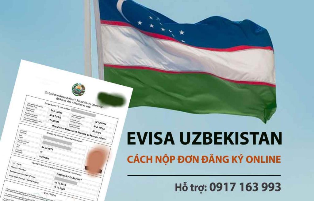 đăng ký xin evisa uzbekistan công tác du lịch