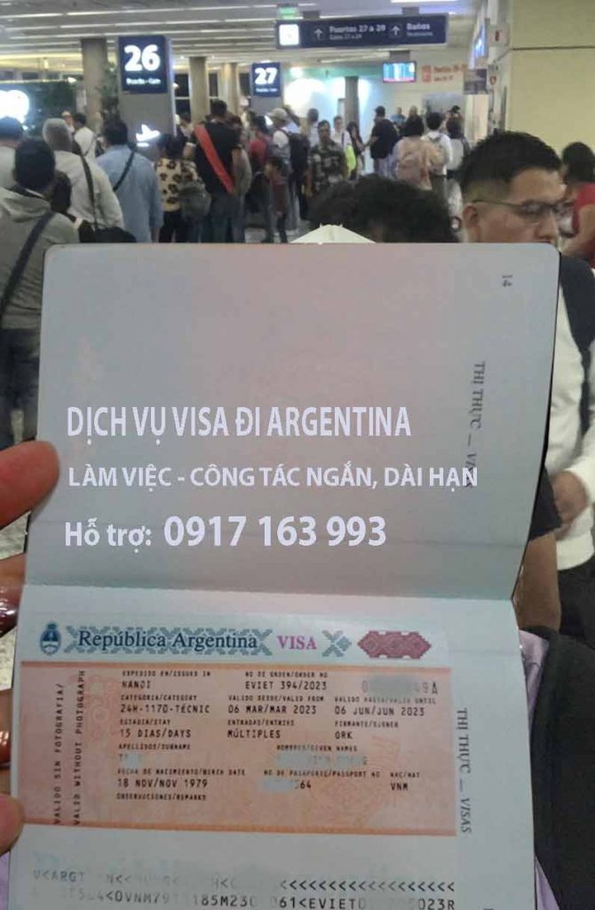 dịch vụ làm visa đi argentina làm việc công tác trọn gói uy tín