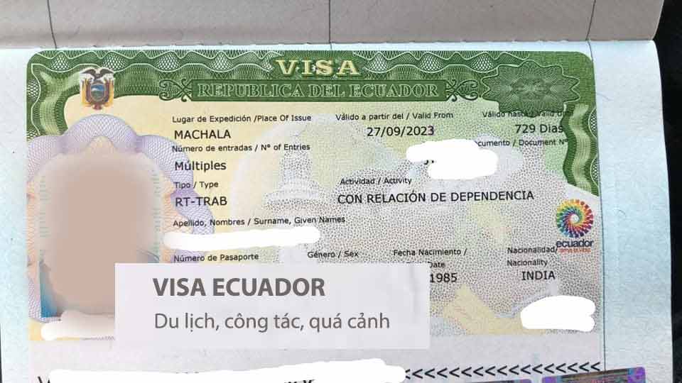 visa ecuador công tác quá cảnh
