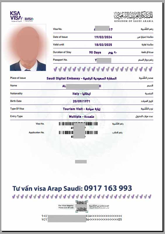 dịch vụ làm visa đi arab saudi khẩn cấp