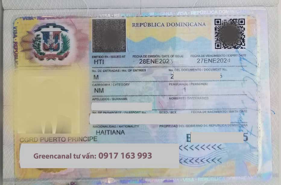 visa du lịch cộng hòa dominica republic