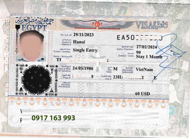 visa thăm thân ai cập 