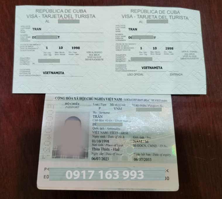 hồ sơ xin visa thăm thân cuba