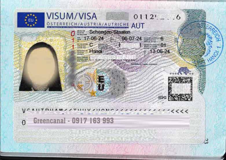 lệ phí xin visa đi áo du lịch công tác