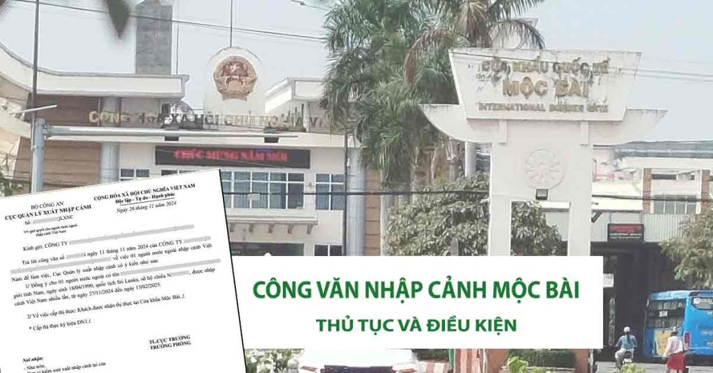 mộc bài người nước ngoài xin công văn nhập cảnh 3 tháng