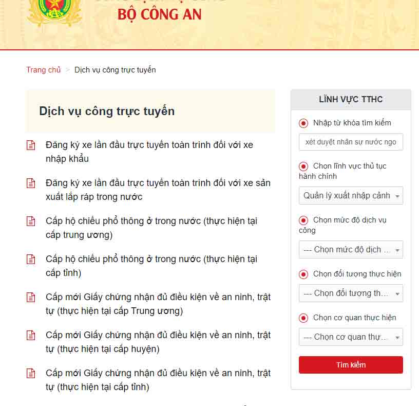 hướng dẫn xin công văn nhập cảnh cửa khẩu mộc bài