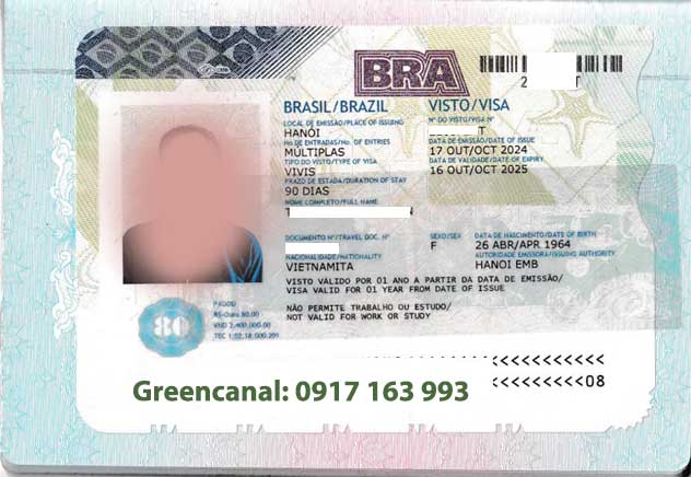 xin visa làm việc lao động brazil