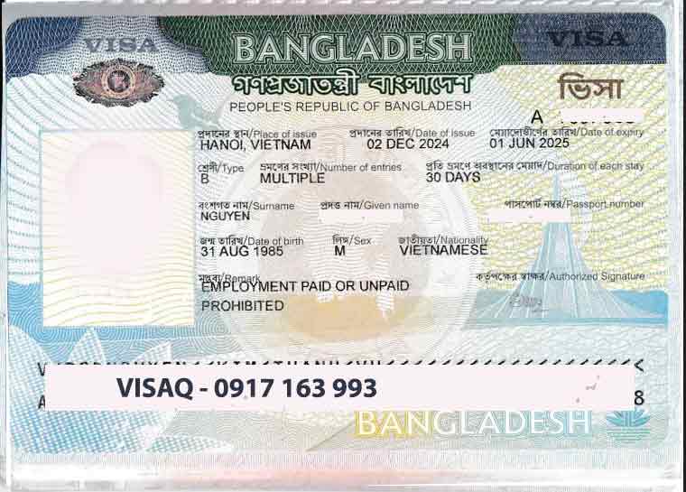 visa bangladesh dài hạn