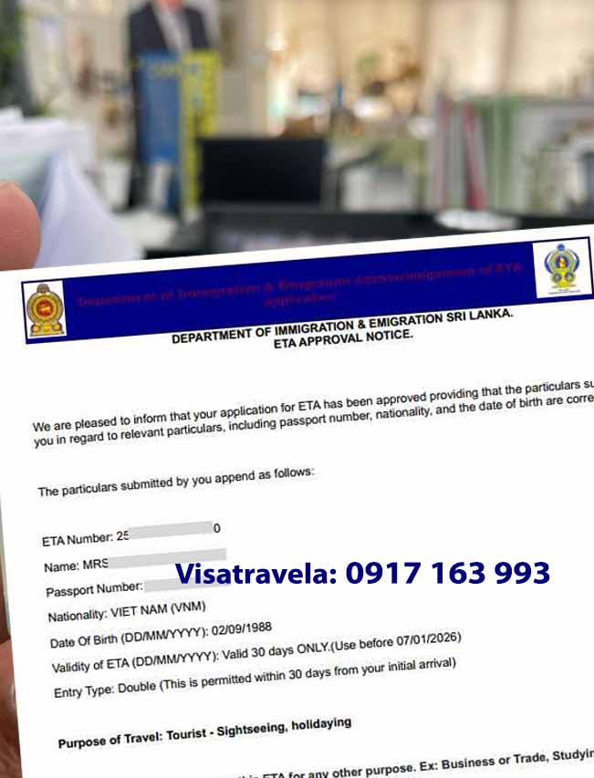 thị thực thăm thân đoàn tụ gia đình sri lanka