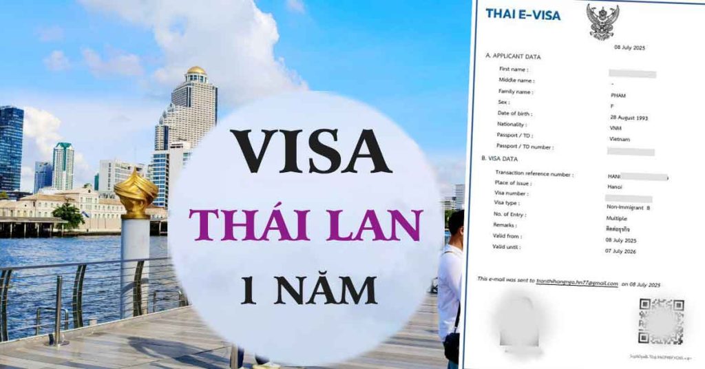 xin visa thái lan 1 - 5 năm