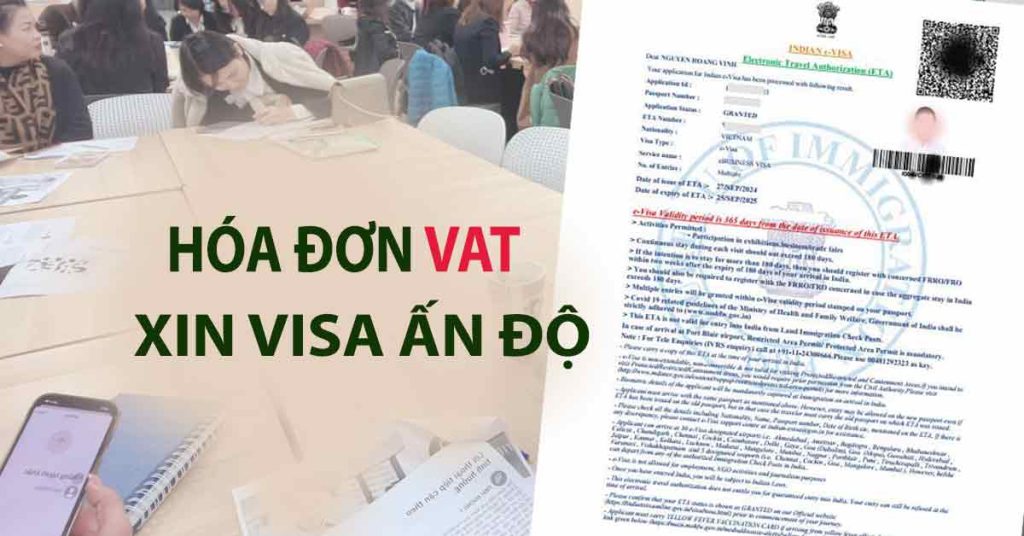 lấy hóa đơn công ty xin visa ấn độ