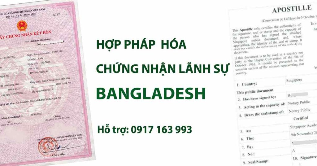 hợp pháp hóa chứng nhận lánh sự bangladesh