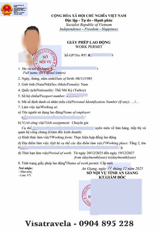 xin giấy phép lao động tại phú quốc hồ sơ