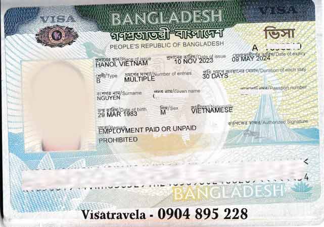 thủ tục xin visa đi bangladesh cho thuyền viên